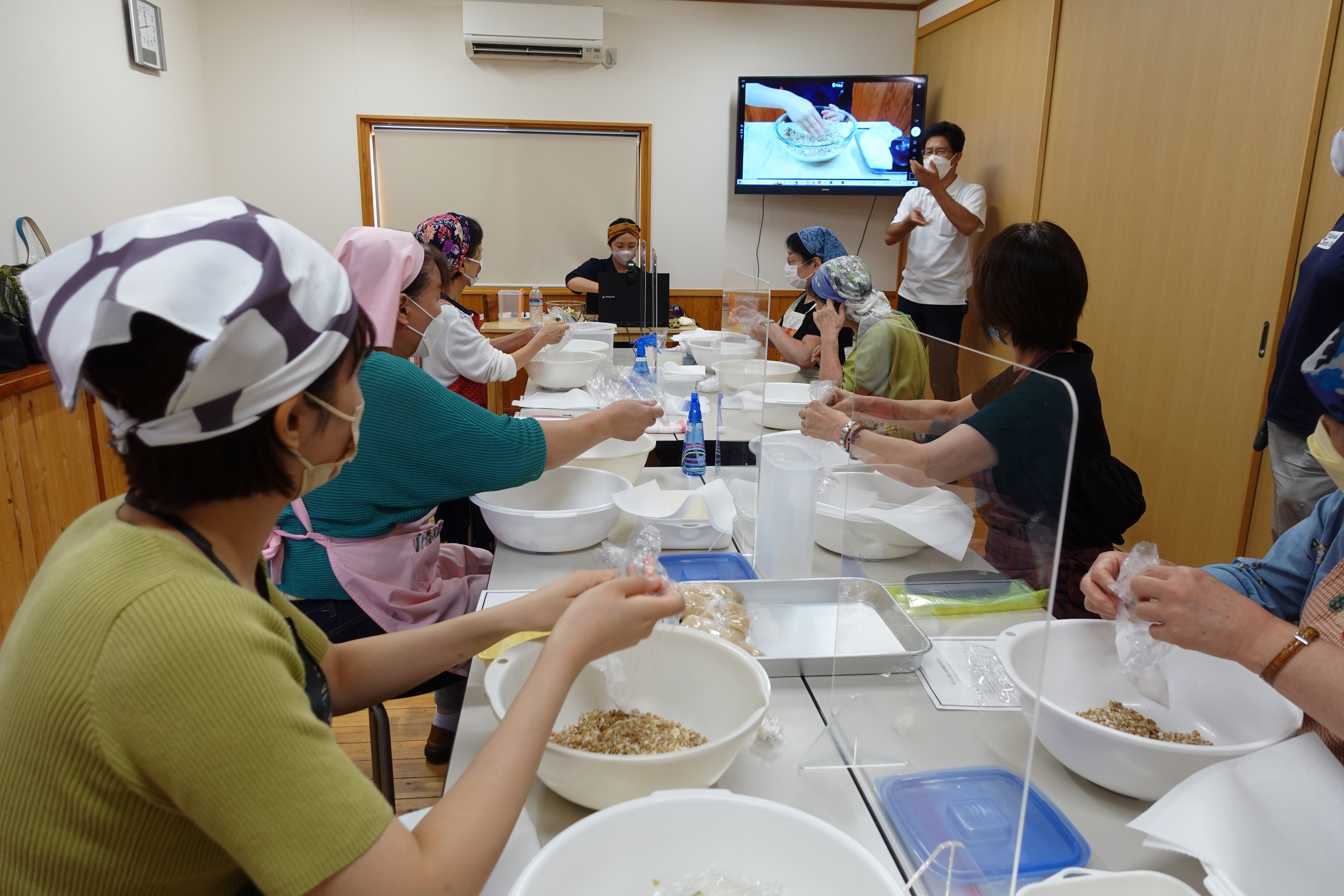 金山寺味噌教室　様子